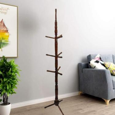 Imagem de Cabideiro de Madeira Mancebo Arara de Roupas, Bolsas - COMERCIAL SALLA