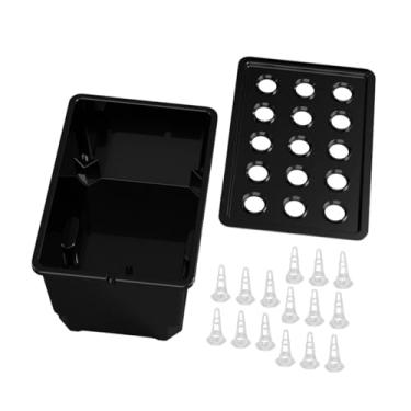 Imagem de Baoblaze Kit de de cultivo hidropônico, caixa de cultivo, recipiente de plantio versátil, kit de cultivo hidropônico para frutas de mercado ao ar livre, Preto