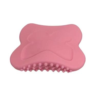 Imagem de KiBcsLic Escova Gua Sha Leve Versátil Portátil Manual Ferramenta de Massagem Placa de Silicone Guasha para Pernas Costas Escritório Viagem Mulheres, Rosa