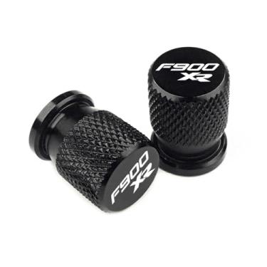 Imagem de jininshengxindianzi Motorcycle Tire Valve Air Port Caps Cvoer Compatible With F900 R F900 XR(F900XR - Black)