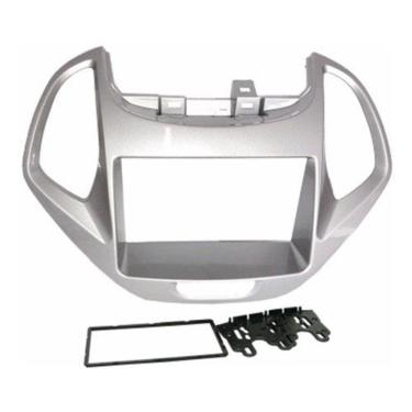 Imagem de Moldura Painel 2din Novo Ford Ka Ka+ 2019 Acima Prata