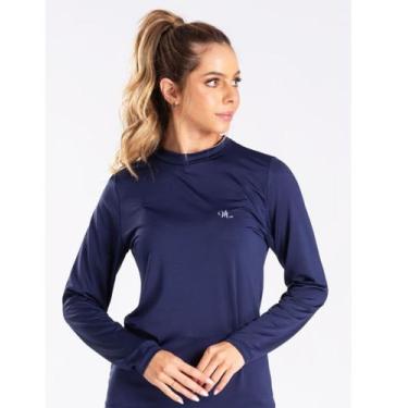 Imagem de Camisa Feminina Proteção Solar UV 50+ Segunda Pele Térmica Manga Longa