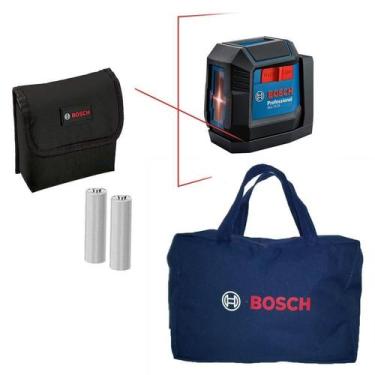 Imagem de Nível a Laser Bosch 2 Linhas Vermelho, Resistente a queda, poeira e re