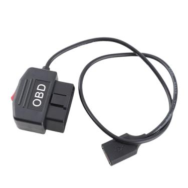 Imagem de Keenso Cabo de alimentação OBD para câmera veicular 48 cm/18,9 pol. Cabo adaptador de alimentação OBD com botão de interruptor Modo Acc
