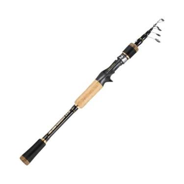 Imagem de Vara De Pesca Telescópica De Fibra De Carbono Com Cabo De Cortiça 1.6m