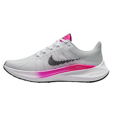 Imagem de Nike Women's Winflo 8 Running Shoes Cw3421 (White/Black/Bright Crimson, 6.5)