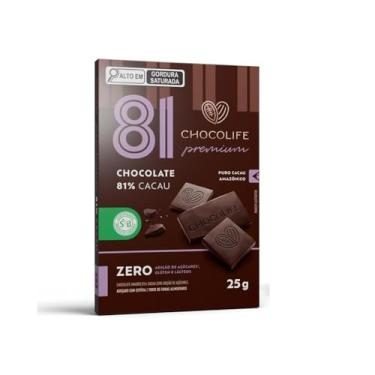 Imagem de Chocolate Premium 81% Cacau - Chocolife - 1unx25g