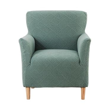 Imagem de CRFATOP 1 capa de cadeira elástica com braços Jacquard Accent capa de cadeira poltrona flor macia banquete capas laváveis para cadeira de sala de estar, escritório, recepção, sofá de leitura, B13