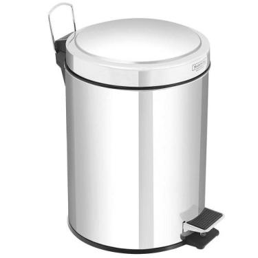 Imagem de Lixeira Inox com Pedal 3 Litros - TRAMONTINA, Inox
