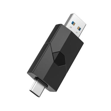 Imagem de RAOYI Pen Drive 2 em 1 USB C de 256 GB + pen drive USB 3.0 Dual OTG retrátil tipo-C pen drive portátil USB-C para iPhone 17/16/15, iPad Pro, Android, tablet, PC (preto)
