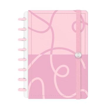Imagem de Caderno De Disco Inteligente Iscool Urban Flow Lupim Rosa Claro P