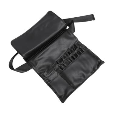 Imagem de oshhni Pochete para ferramentas de maquiagem, bolsa de cintura para cosméticos, alça ajustável, vários bolsos, bolsa de armazenamento, suporte para pincéis