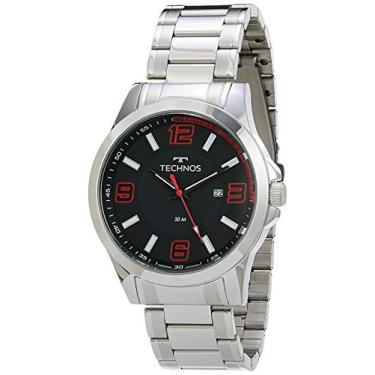 Imagem de Relógio Technos, Pulseira de Aço Inoxidável, Masculino Prata 2115KLM/1R