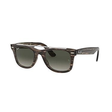 Imagem de Óculos de sol Ray-Ban RB4540 Wayfarer Double Bridge, Striped Dark Brown/Grey Gradient, 50 mm