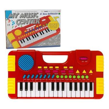 Imagem de Piano Teclado Infantil Musica Som My Music Center Grava Voz - STORE SH
