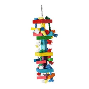 Imagem de Gralara Suporte para poleiro de brinquedo para pássaros, gaiola de brinquedo para pendurar para calopsitas, tentilhões e periquitos