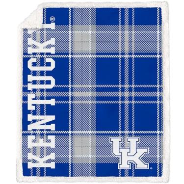 Imagem de Proformance Home NCAA Kentucky Wildcats Playmaker manta xadrez ultra aconchegante sherpa