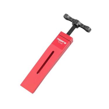 Imagem de UGPLM Ferramenta de freio a disco para bicicleta, pinça de freio a disco hidráulica de liga de alumínio, ferramenta de prensa de pistão, Vermelho