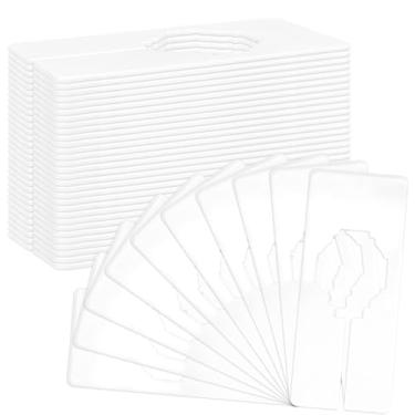 Imagem de Sukh Divisórias retangulares de armário – divisórias de prateleira de armário de plástico para organização de roupas, etiquetas para guarda-roupas, lojas, suprimentos de boutique, resistente, durável