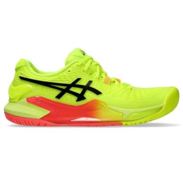 Imagem de ASICS Tênis feminino Gel-Resolution 9, Segurança amarelo/preto, 35