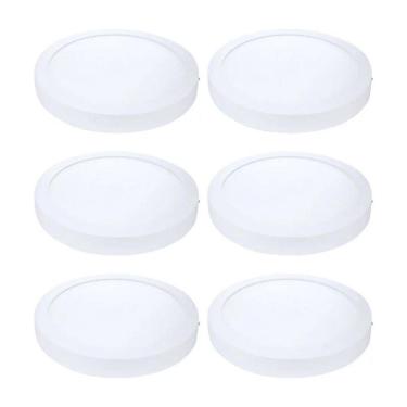 Imagem de Kit 6 Painel Led Sobrepor Red Branca 6500K 24W 29Cm