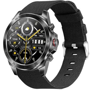 Imagem de Compatível com pulseiras de smartwatch ALPHAGEAR, pulseiras esportivas de silicone macio respirável de 22 mm compatíveis com smartwatch Alpha Bravo II, Bravo XL, Raptor, Commander, Juliet (preta