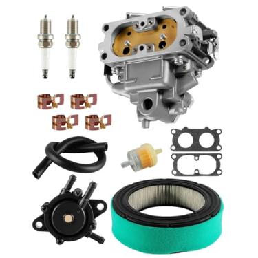 Imagem de Carburador adequado para cortador de grama B&S 808626 380442 386442 380447 386447, kit de ajuste de carburador de trator de grama com filtro de ar de substituição 692519