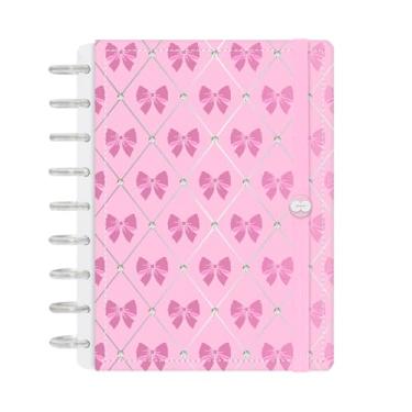 Imagem de Caderno de Disco Inteligente Iscool M+ Coquette Candy Pop Doce Laços Rosa