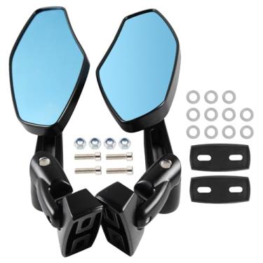 Imagem de AUTOKAY Espelhos retrovisores de motocicletas retrovisores CNC alumínio antirreflexo retrovisor serve para Honda CBR 600 F3 F4i Kawasaki Ninja ZX 6 7 9 12 Yamaha FZR YZF R1 R6 S Suzuki GSXR