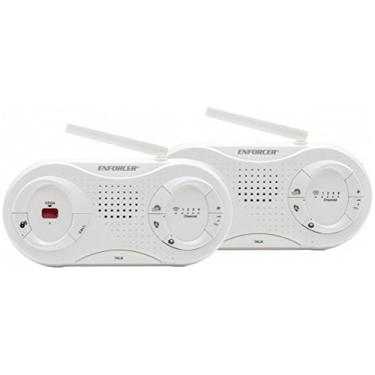 Imagem de Seco-Larm Kit inicial de intercomunicação sem fio DP-T100-2Q ENFORCER, alcance de até 300 m, 4 canais selecionáveis, conecta até 16 intercomunicadores sem fio, cada interfone tem volume ajustável