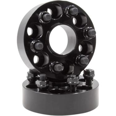 Imagem de Wheel Accessories Parts Conjunto de 2 espaçadores/adaptadores centralizados de roda – Espessura: 4,4 cm – 6x120 a 6x120 – Rosca de parafuso: 14x1,5 – Furo do cubo: 66,9 mm – 6 porcas (2 peças, 4,4 cm, 6x120, 14x1,5, 66,9 mm)