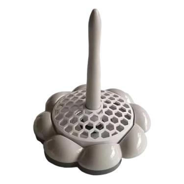 Imagem de CarpNettore Suporte para Novelos de Lã para Tricô, Acessório para Bordado, Removível Sem Esforço, Prático, Base Antiderrapante, Dispensador de Novelos de Lã, Cinza