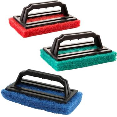 Imagem de 3 peças de limpeza de linha de água para banheira de hidromassagem, escova de limpeza manual para piscina, almofada de limpeza de banheiro, para limpeza de spas e piscinas de hidromassagem