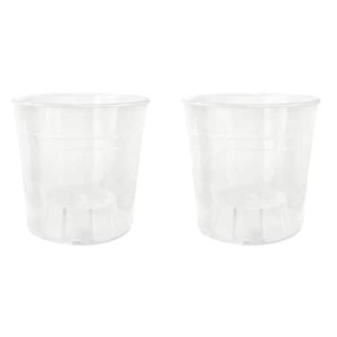 Imagem de Vasos Decorativos Nutriplan Kit Transparente Nº12 e Nº15 Ideal Para Or