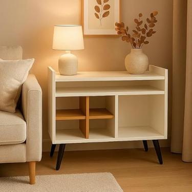 Imagem de Aparador Zeus Cores 3 em 1 – Café, Bar e Adega Compacta (OffWhite)