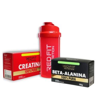 Imagem de Kit Creatina Sachê 90g Beta-Alanina Sachê 90g - 100% Puras Importadas - Red Fit Nutrition