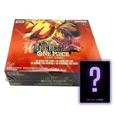 Imagem de PRB02 Premium Booster Box vol2 English Premium Booster The Best Vol.2 Booster Box Display Factory Sealed for PRB02 One Piece Cards English TCG (20 Packs) + Custom TCG Fabrik Don Card