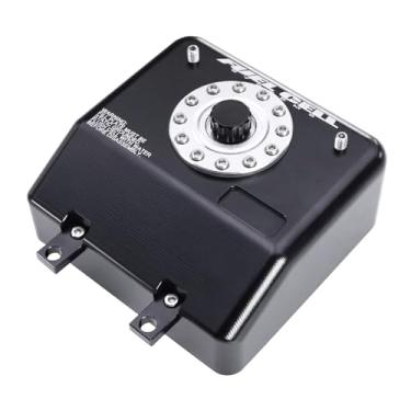 Imagem de H10 Aluminum Alloy Simulated Cell Receiver Equipment Box Electric Box Fuel Tank for 1/10 RC Crawler Car Vanquish H10 Optic LCG Upgrade Parts (Black)