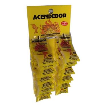 Imagem de Cartelas Acendedor Churrasqueiras P/lojistas. 30x20un - Casa do Carvoe