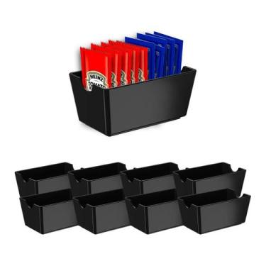 Imagem de Kit 8 Porta Saches Ketchup Maionese Açúcar Coza Uno