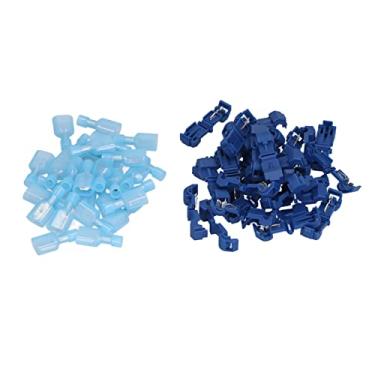 Imagem de Hyuduo 120pcs T Conectores de Fio de Torneira Auto -removendo Fios de Emenda Rápida Terminais Sem Faixa Cortada ou Solda Bloqueio Seguro Com Nylon Abs para a Casa Projetos de Fiação