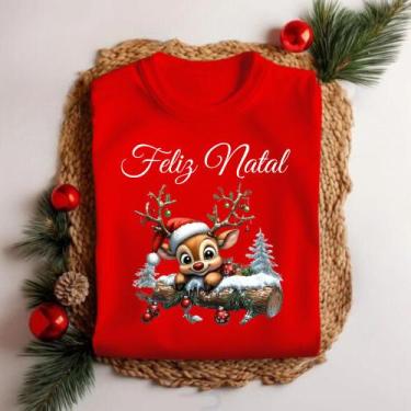 Imagem de Camiseta Unissex Natal Hena Na Neve Personalizada Fim de Ano Festas - 
