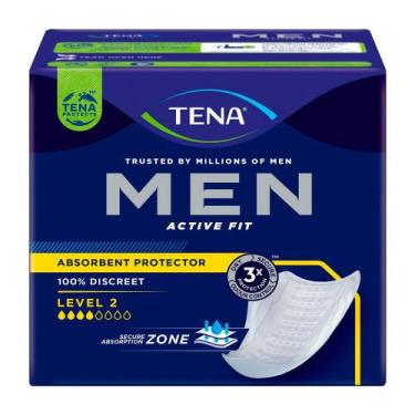 Imagem de Absorvente Protetor Masculino para Incontinência Urinária Tena Men Act
