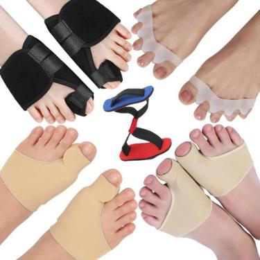 Imagem de Kit 9 pçs protetor corretor joanete pés alívio dor cód-238 - SWG, BEGE