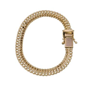 Imagem de Pulseira De Moeda Antiga Nao Perde A Cor Pussera Lacraia 7mm