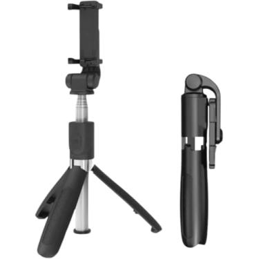 Imagem de Bastão Tripé Mini 360º Dobrável Pau De Selfie Bluetooth Controle Remoto 3 em 1 Celular Câmera Selfie stick