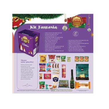 Imagem de Cesta De Natal Fantasia 27 Itens - Supermf