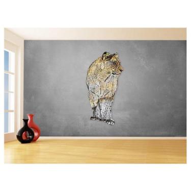 Imagem de Papel De Parede Animais Pop Art Leoa Colorido 3,5M Pxa456 - Você Decor