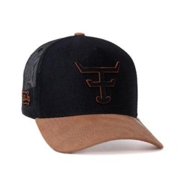 Imagem de BONE TEXAS FARM - TF1014 - PRETO/ CARAMELO Único-Unissex