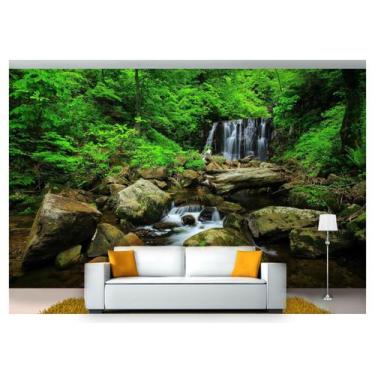 Imagem de Papel De Parede Cachoeira Natureza Mata 3D Nch184 - Você Decora